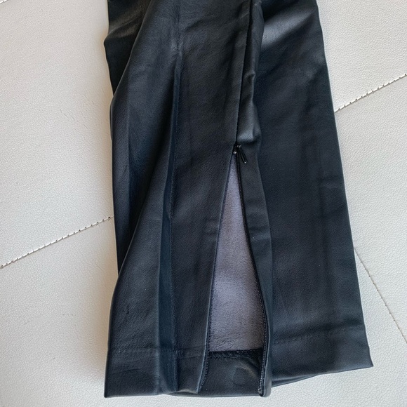 H&M Black Faux Leather Pants Leggings Size 4 - Picture 10 of 13